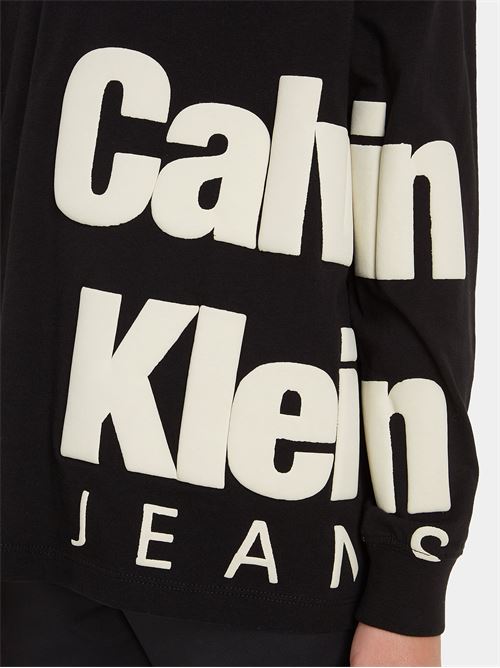 BLOWN-UP LOGO L/S T-SHIRT CALVIN KLEIN JEANS | IB0IB01880/BEH